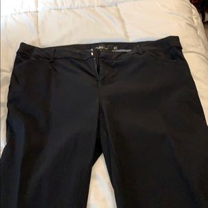 Black dress trousers